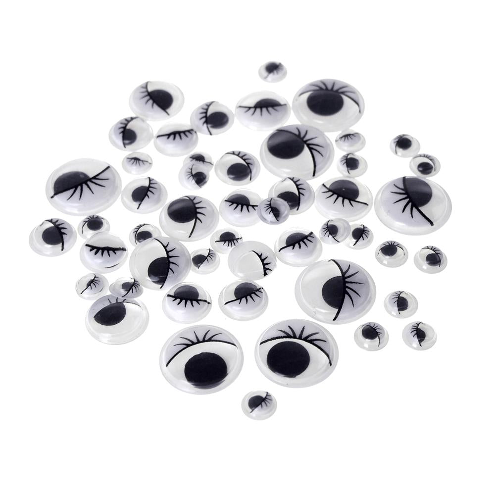 Neon Paste On Eyes, 5/8-Inch, 80-Pieces – Homeford